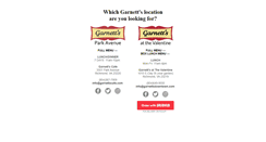 Desktop Screenshot of garnettscafe.com